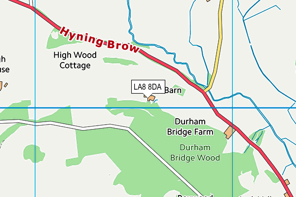 LA8 8DA map - OS VectorMap District (Ordnance Survey)