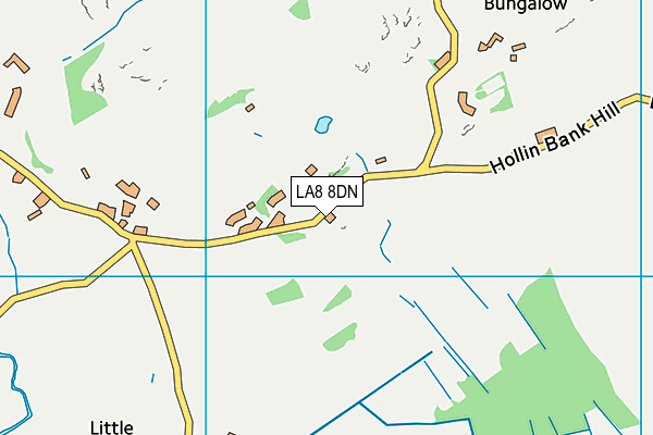 LA8 8DN map - OS VectorMap District (Ordnance Survey)