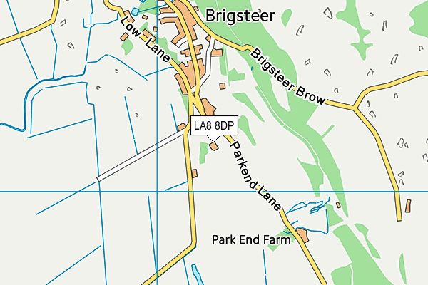 LA8 8DP map - OS VectorMap District (Ordnance Survey)