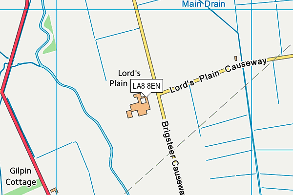 LA8 8EN map - OS VectorMap District (Ordnance Survey)