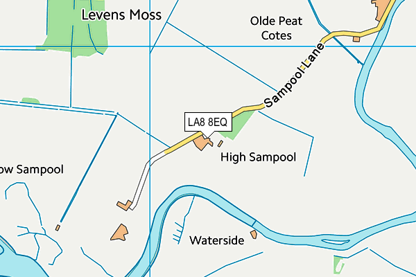 LA8 8EQ map - OS VectorMap District (Ordnance Survey)