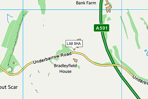 LA8 8HA map - OS VectorMap District (Ordnance Survey)