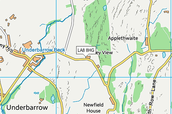 LA8 8HG map - OS VectorMap District (Ordnance Survey)