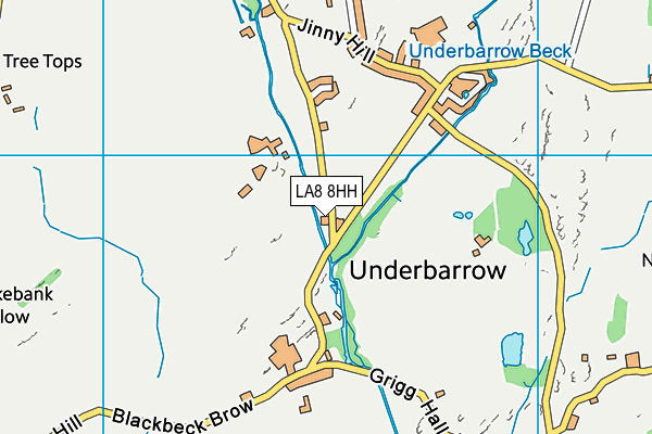 LA8 8HH map - OS VectorMap District (Ordnance Survey)