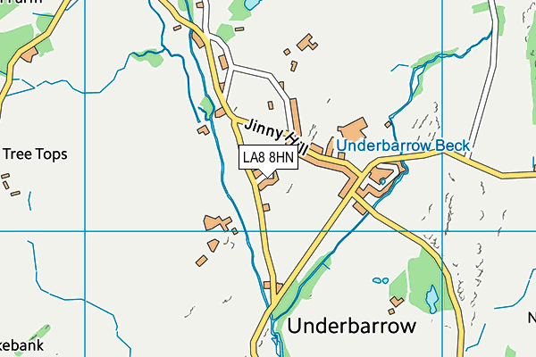 LA8 8HN map - OS VectorMap District (Ordnance Survey)