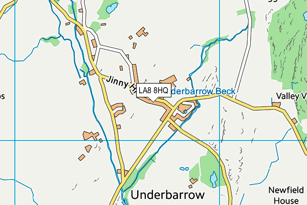 LA8 8HQ map - OS VectorMap District (Ordnance Survey)