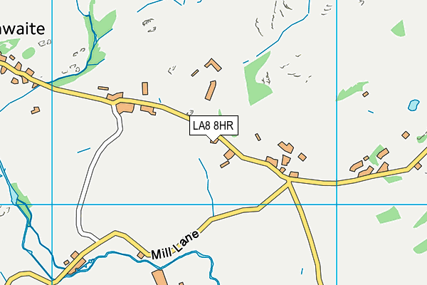 LA8 8HR map - OS VectorMap District (Ordnance Survey)