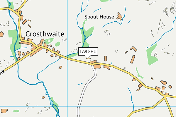 LA8 8HU map - OS VectorMap District (Ordnance Survey)