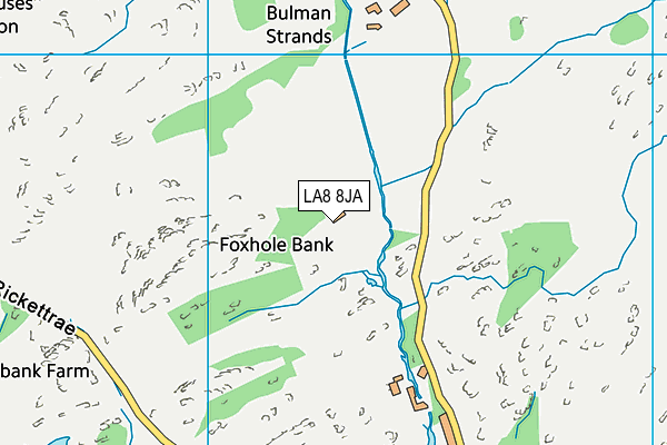 LA8 8JA map - OS VectorMap District (Ordnance Survey)