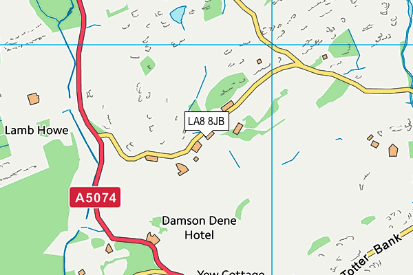 LA8 8JB map - OS VectorMap District (Ordnance Survey)