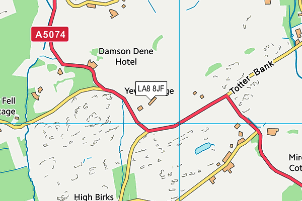 LA8 8JF map - OS VectorMap District (Ordnance Survey)
