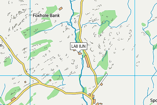 LA8 8JN map - OS VectorMap District (Ordnance Survey)