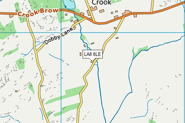 Beckside Golf Club map (LA8 8LE) - OS VectorMap District (Ordnance Survey)