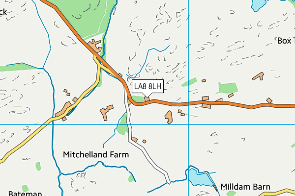 LA8 8LH map - OS VectorMap District (Ordnance Survey)