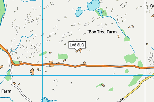 LA8 8LQ map - OS VectorMap District (Ordnance Survey)