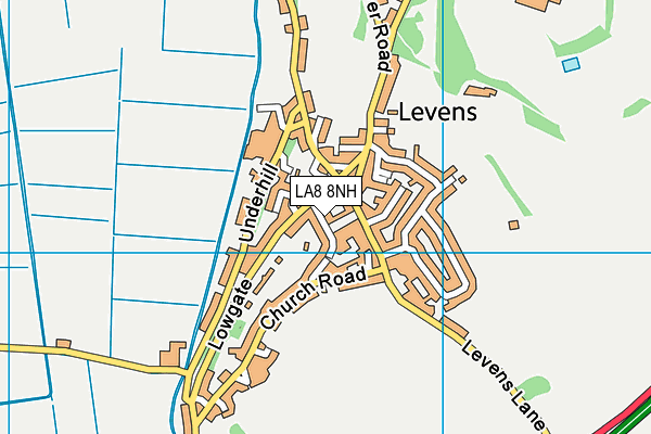 LA8 8NH map - OS VectorMap District (Ordnance Survey)