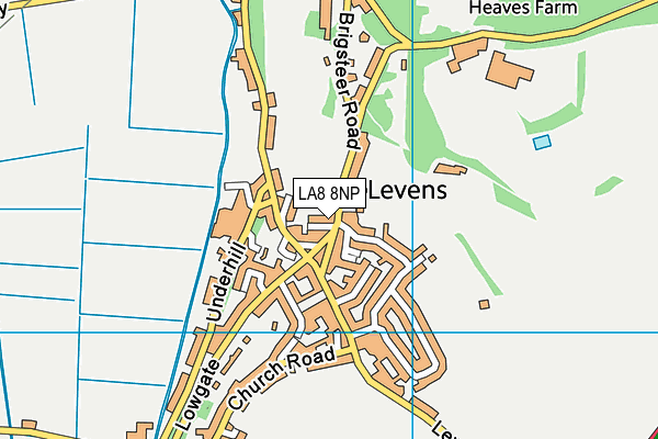 LA8 8NP map - OS VectorMap District (Ordnance Survey)