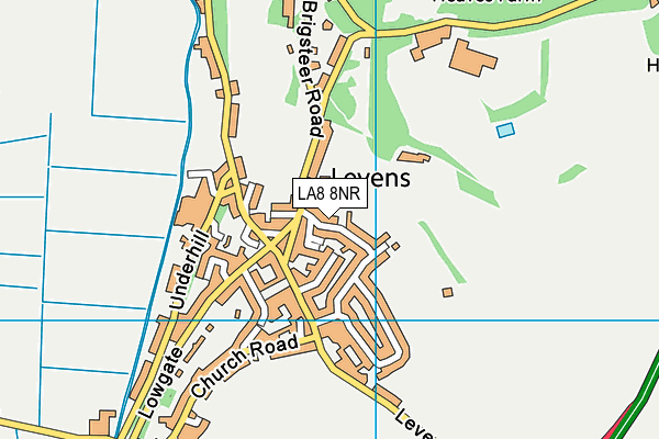 LA8 8NR map - OS VectorMap District (Ordnance Survey)
