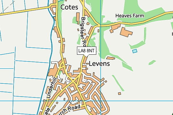 LA8 8NT map - OS VectorMap District (Ordnance Survey)