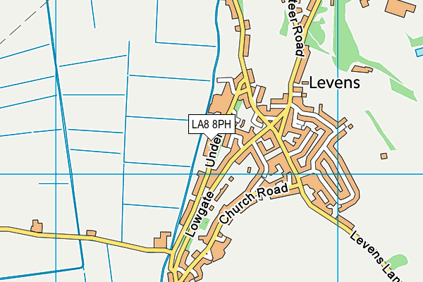LA8 8PH map - OS VectorMap District (Ordnance Survey)