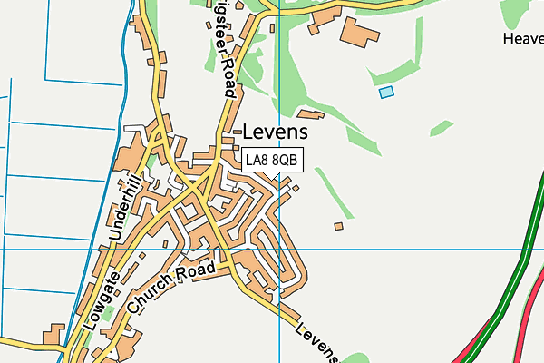 LA8 8QB map - OS VectorMap District (Ordnance Survey)