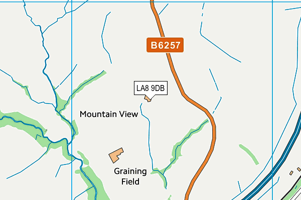 LA8 9DB map - OS VectorMap District (Ordnance Survey)