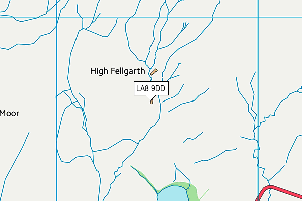 LA8 9DD map - OS VectorMap District (Ordnance Survey)