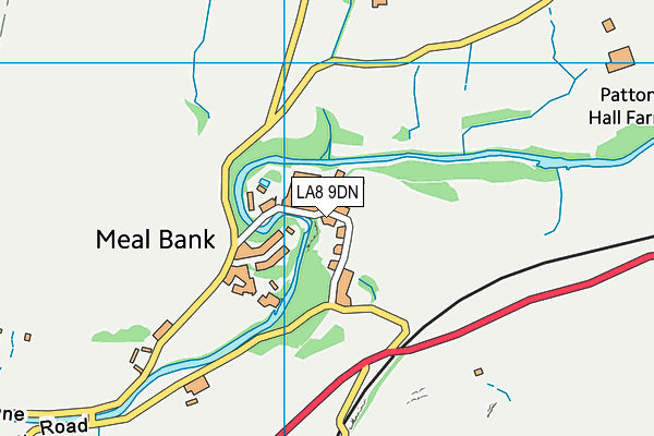 LA8 9DN map - OS VectorMap District (Ordnance Survey)