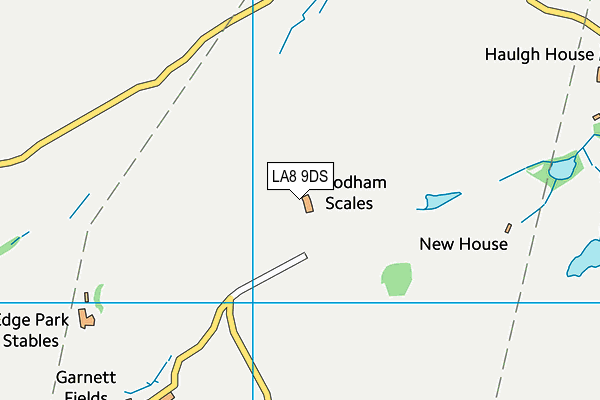 LA8 9DS map - OS VectorMap District (Ordnance Survey)