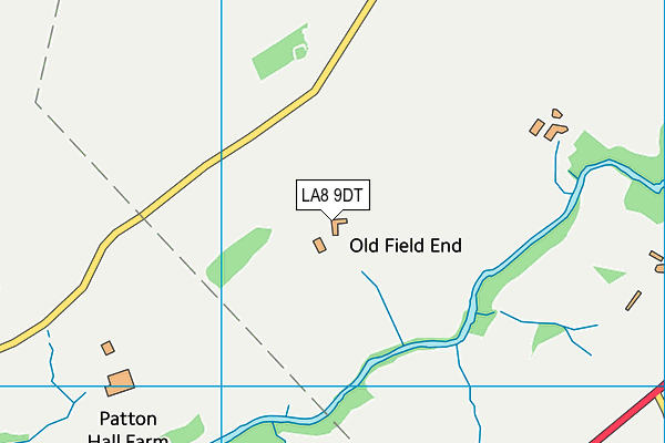 LA8 9DT map - OS VectorMap District (Ordnance Survey)