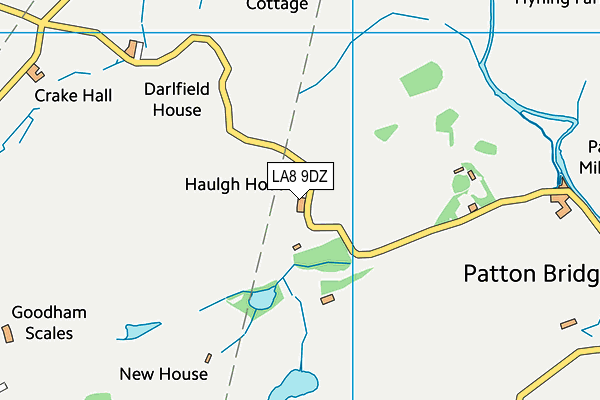 LA8 9DZ map - OS VectorMap District (Ordnance Survey)