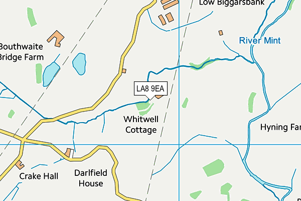 LA8 9EA map - OS VectorMap District (Ordnance Survey)