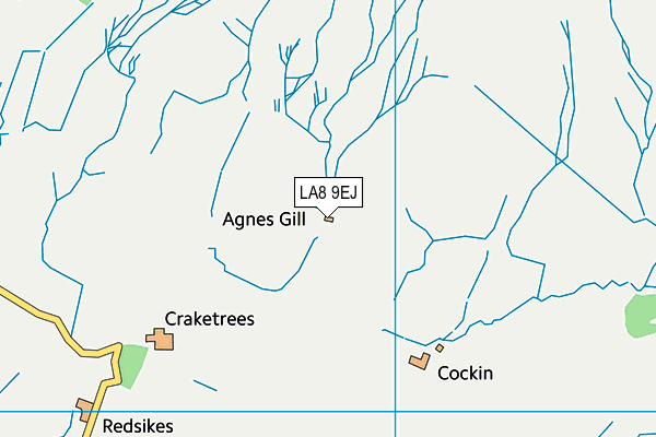 LA8 9EJ map - OS VectorMap District (Ordnance Survey)