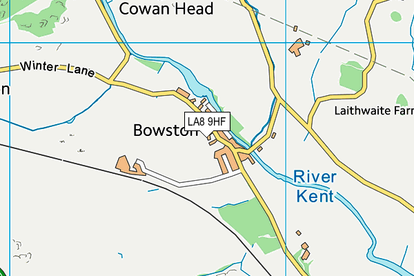 LA8 9HF map - OS VectorMap District (Ordnance Survey)