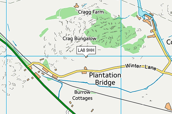 LA8 9HH map - OS VectorMap District (Ordnance Survey)