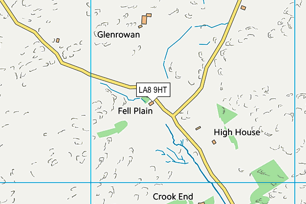 LA8 9HT map - OS VectorMap District (Ordnance Survey)