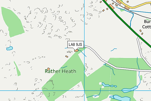 LA8 9JS map - OS VectorMap District (Ordnance Survey)