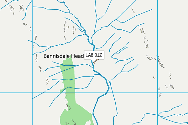 LA8 9JZ map - OS VectorMap District (Ordnance Survey)