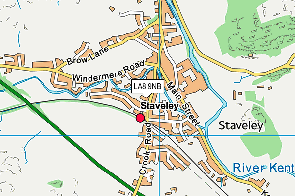 LA8 9NB map - OS VectorMap District (Ordnance Survey)