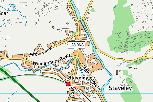 LA8 9NS map - OS VectorMap District (Ordnance Survey)