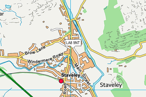 LA8 9NT map - OS VectorMap District (Ordnance Survey)