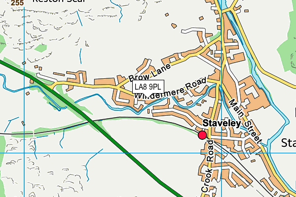 LA8 9PL map - OS VectorMap District (Ordnance Survey)