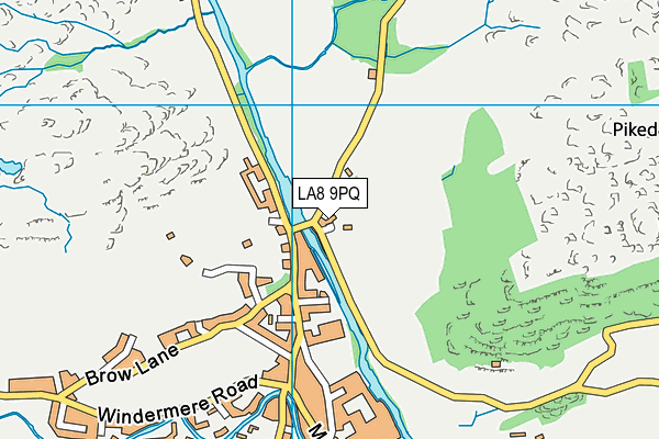 LA8 9PQ map - OS VectorMap District (Ordnance Survey)