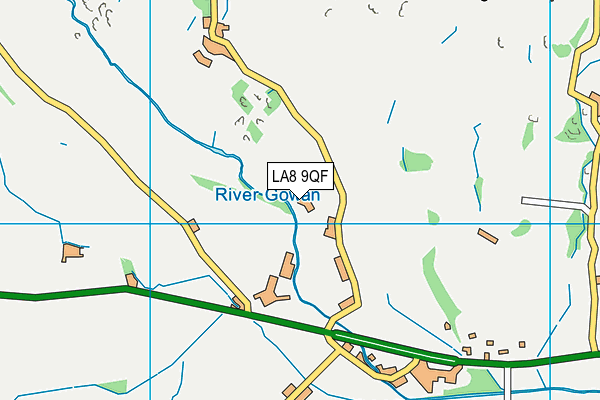 LA8 9QF map - OS VectorMap District (Ordnance Survey)