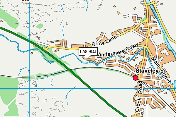 LA8 9QJ map - OS VectorMap District (Ordnance Survey)