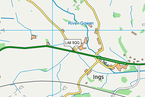 LA8 9QQ map - OS VectorMap District (Ordnance Survey)