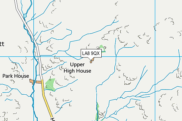 LA8 9QX map - OS VectorMap District (Ordnance Survey)