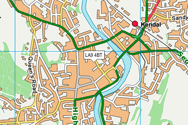 Map of THE BEAUTY STUDIO (KENDAL) LIMITED at district scale