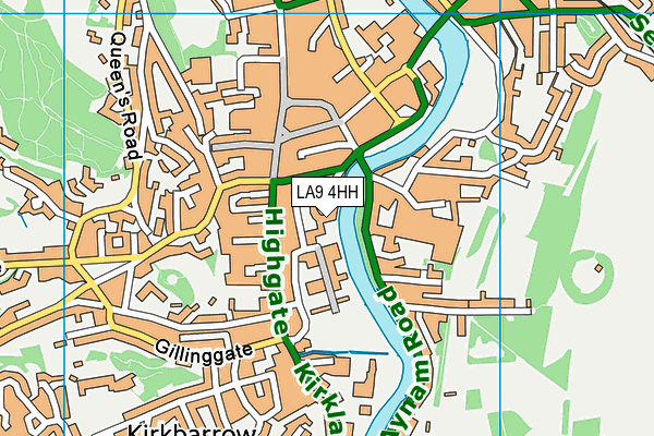 LA9 4HH map - OS VectorMap District (Ordnance Survey)