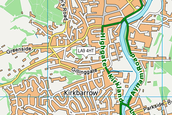 LA9 4HT map - OS VectorMap District (Ordnance Survey)